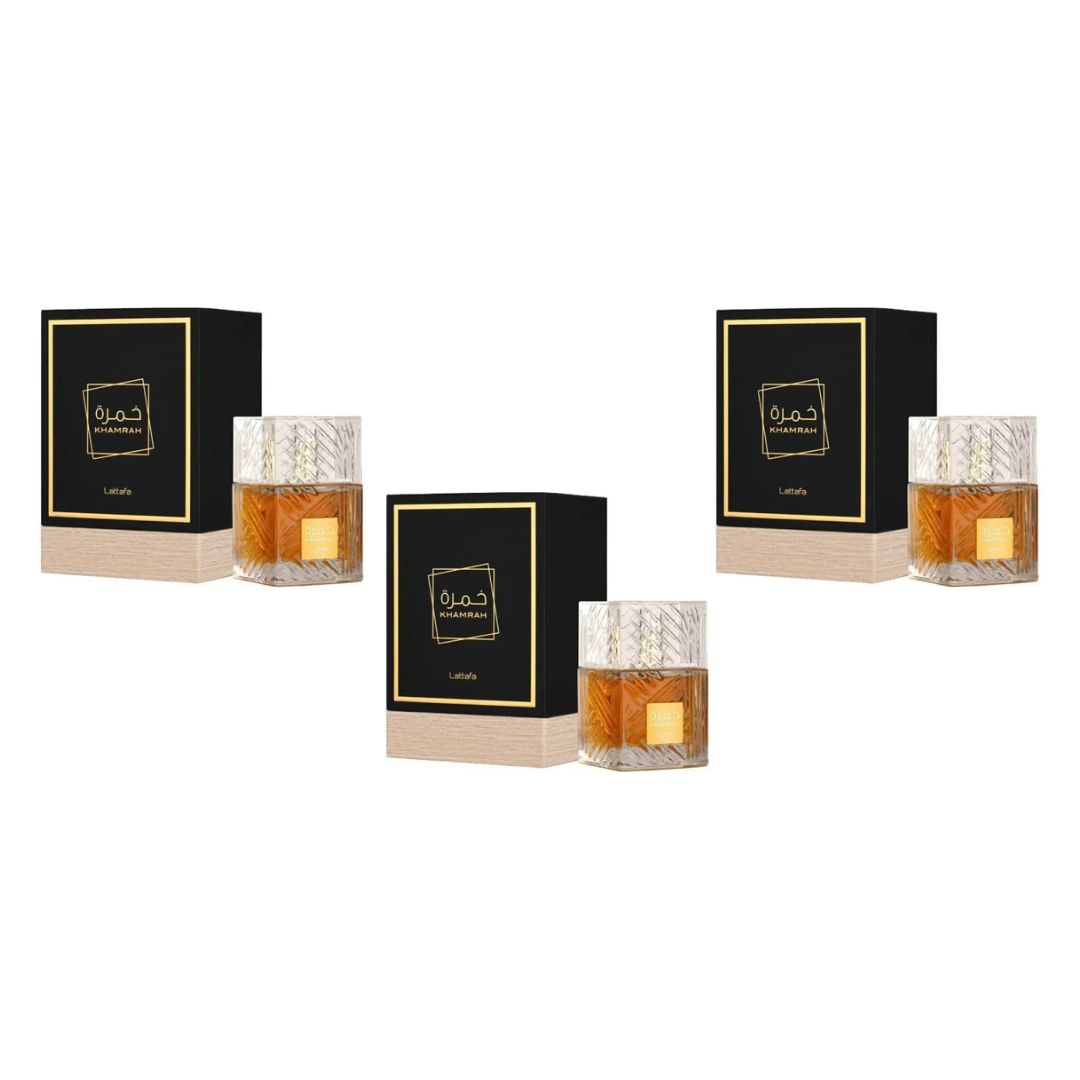 3 UNIDADES KHAMRAH EN BAÚL DE LUJO